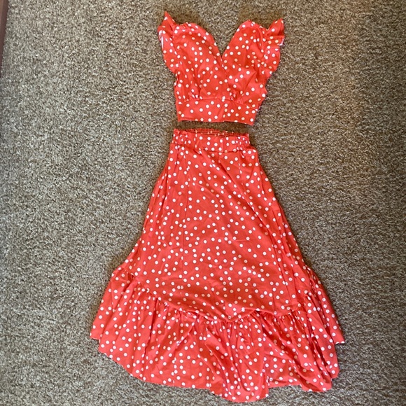 Polka Dot Two Piece Set - Picture 2 of 2